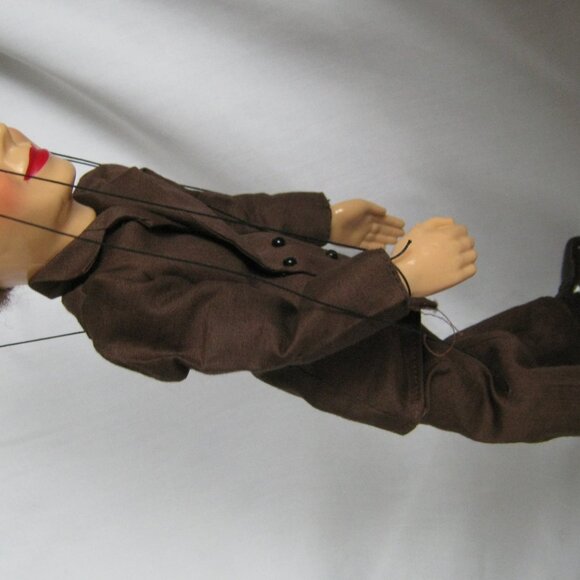 VTG 50's Hazelle's Marionette No. 901 DAPPER DAN Lifelike Puppet Brown Suit - Picture 5 of 10